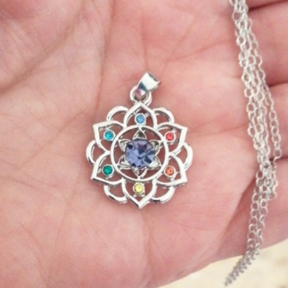 Lotus Pendant Necklace - Picture 5 of 7